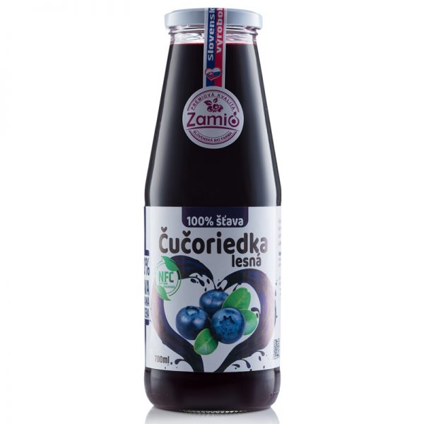 Zamio 100% šťava Čučoriedka 700ml