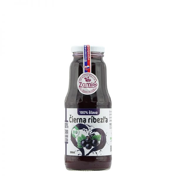 Zamio 100% šťava BIO Čierna ríbezľa  300ml