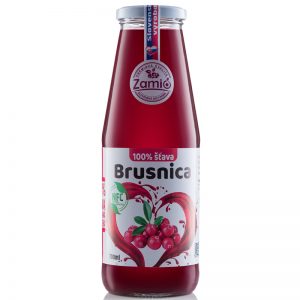 Zamio 100% šťava Brusnica 700ml
