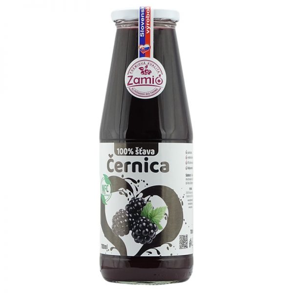 Zamio 100% šťava Ostružina  ČERNICA 700ml