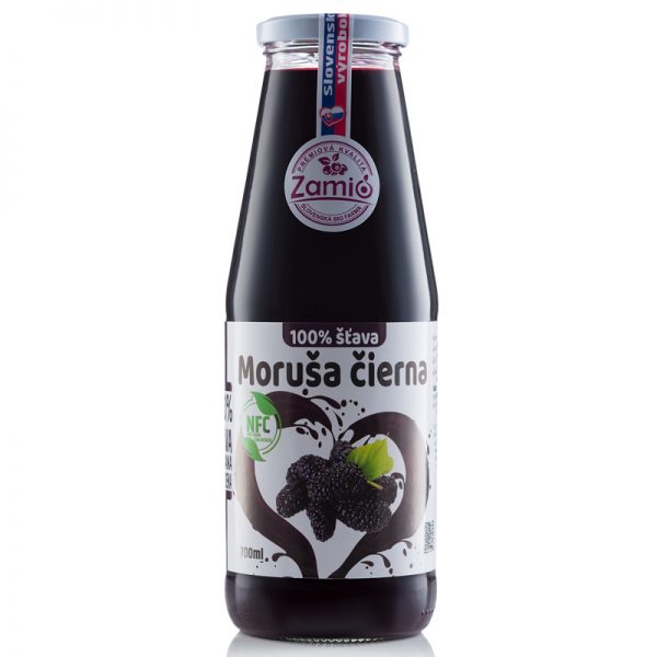 Zamio 100% ovocná šťava Moruša čierna 700ml