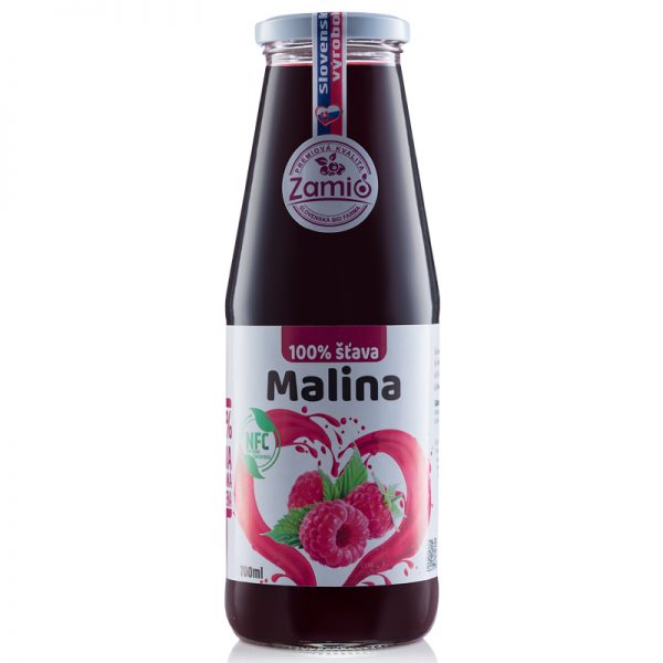 Zamio 100% šťava Malina 700ml
