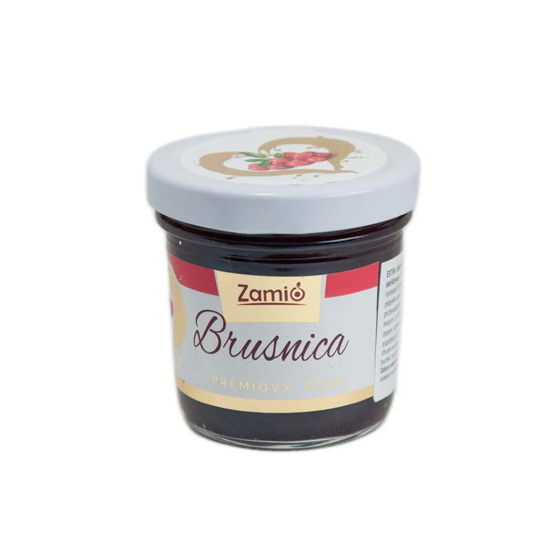 džem Brusnica 57% ovocia 125ml v skle ZAMIO