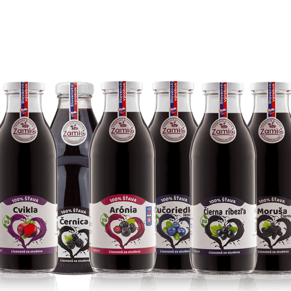 Zamio DETOX Antioxidant MIX 6x500ml (BIO Arónia, BIO Cvikla, BIO Čierna ríbezľa, Moruša, Černica, Čučoriedka) - Image 2