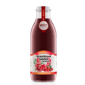 Granátové jablko Brusnica 100% šťava 500ml MOY