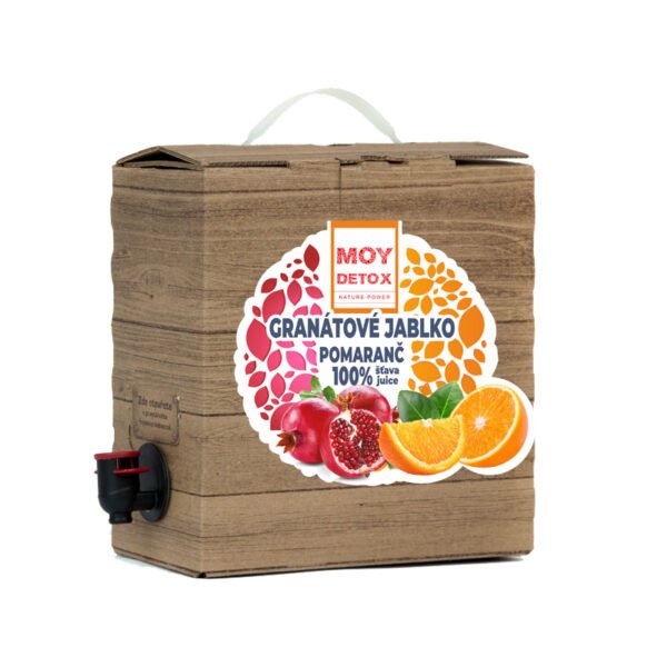 Džús Granátové jablko Pomaranč 100% šťava 3L MOY