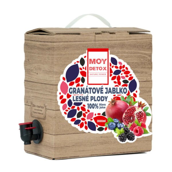 Džús Granátové jablko Lesné plody 100% šťava 3L MOY