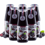 100% ovocná šťava v skle , výhodné balenie 6ks fliaš z Arónie v BIO kvalite