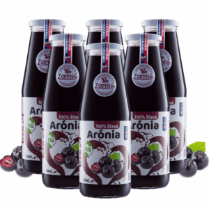 100% ovocná šťava v skle , výhodné balenie 6ks fliaš z Arónie v BIO kvalite