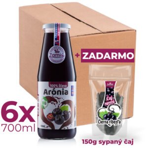 Detox kúra s Aróniou 700ml x 6ks+ čaj