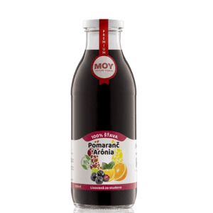 MOY 100 % ovocná šťava Arónia – Pomaranč 500ml