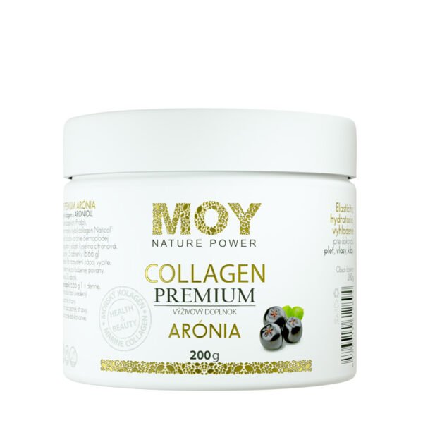 MOY COLLAGEN PREMIUM ARÓNIA 200g - morský kolagén typ I + 20% extrakt ARÓNIA