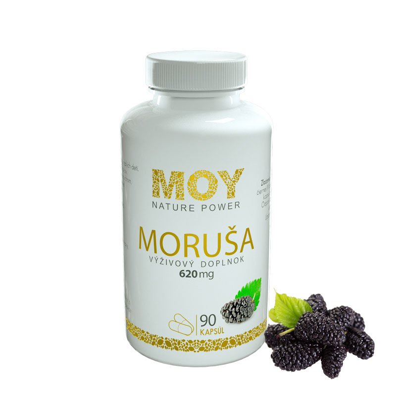 MOY výživový doplnok MORUŠA 620 mg x 90 kapsúl NATURE POWER