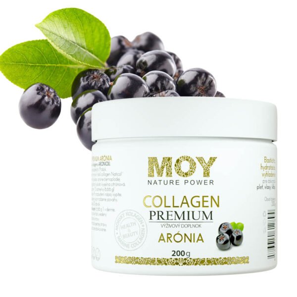 MOY COLLAGEN PREMIUM ARÓNIA 200g - morský kolagén typ I + 20% extrakt ARÓNIA - Image 2
