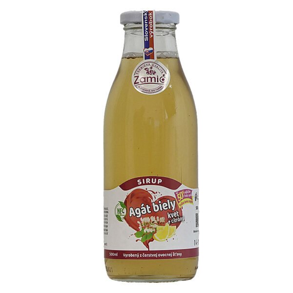Zamio SIRUP AGÁT BIELY KVET s citrónovou šťavou 500ml