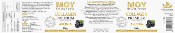 MOY COLLAGEN PREMIUM ARÓNIA 200g - morský kolagén typ I + 20% extrakt ARÓNIA - Image 3