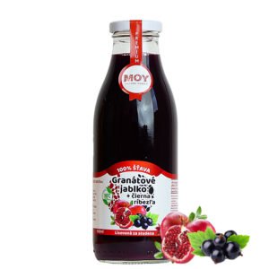 Granátové jablko Čierna Ríbezľa 100% šťava 500ml MOY