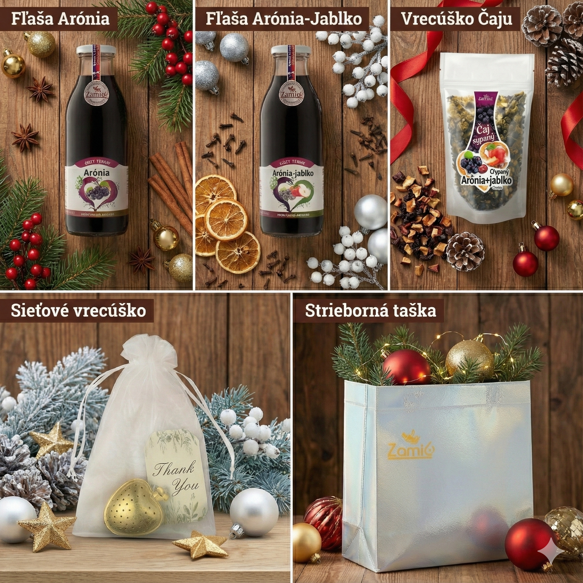 Taška LUX Zamio ARÓNIA JABLKO + sitko ZLATÉ SRDCE – Obrázok 7