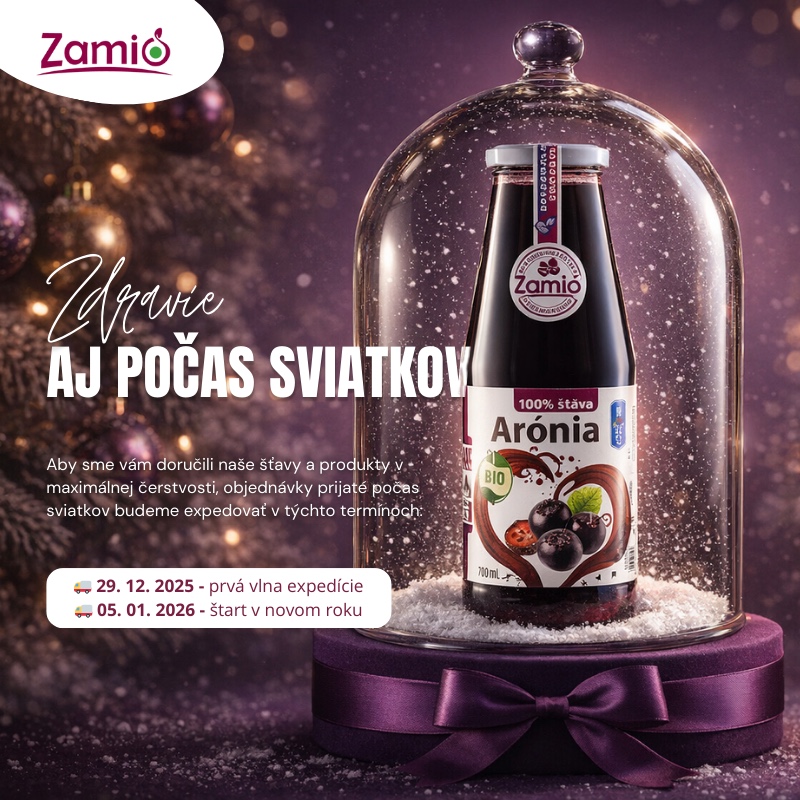 oznam spoločnosti zamio o doručeni a expedovani objednavok cez vianoce 2023