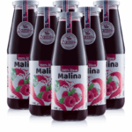 ZAMIO Detox Max kúra: Set 6ks Malina - 100% šťava na bielom pozadí