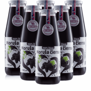 ZAMIO Detox Max kúra: Set 6ks Moruša čierna - 100% šťava na bielom pozadí