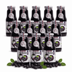 aronia 100% šťava v skle 300ml balenie